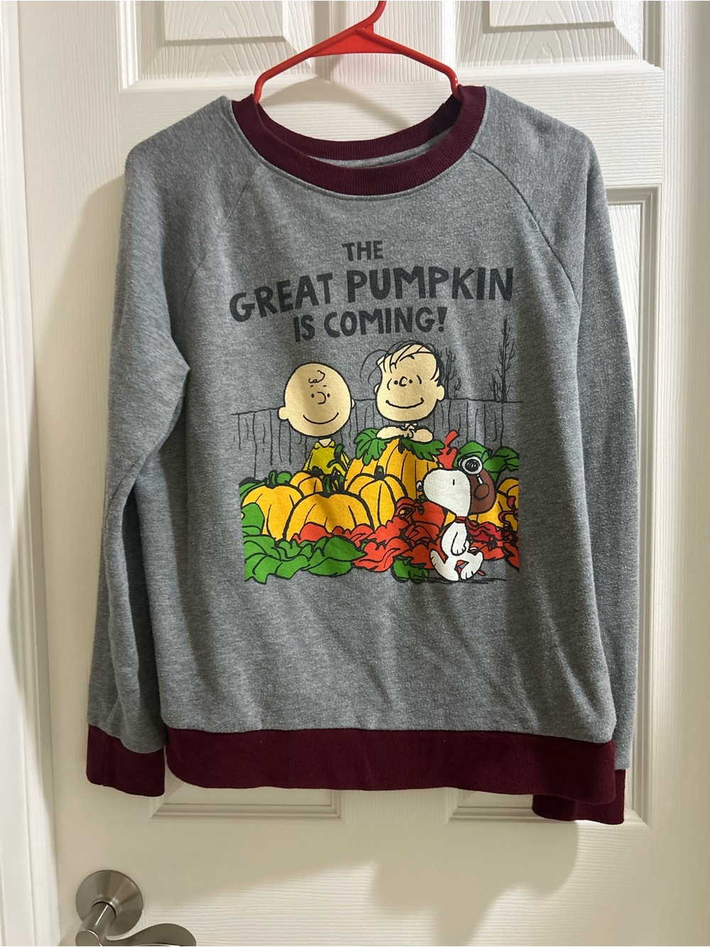 Peanuts The Great Pumpkin sweatshirt size XS